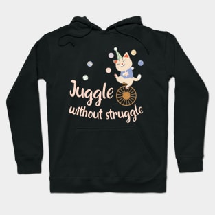 Juggling funny Circus Cat Juggler Hoodie